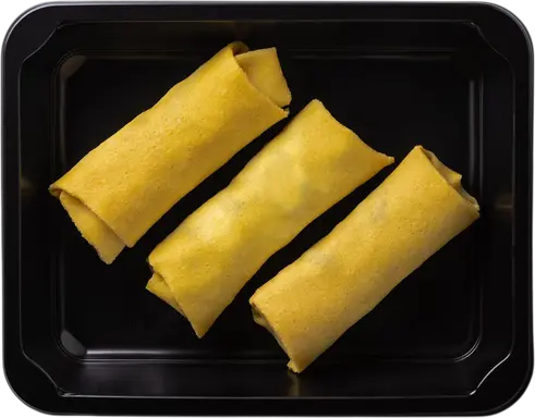 Palačinky s trhaným kuřecím masem a krémovým sýrem