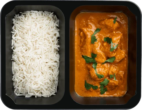 Tikka masala s kuřecím masem a basmati rýží