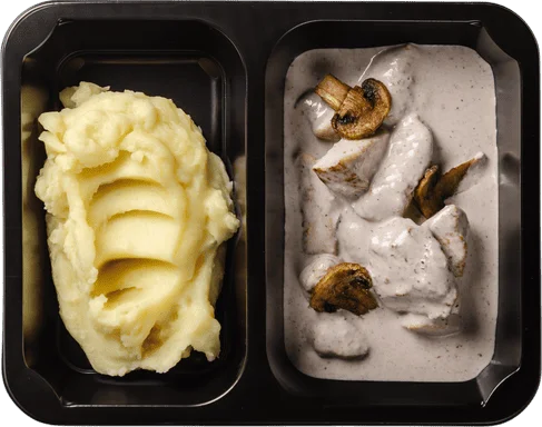 Kuře à la Marsala s bramborovou kaší